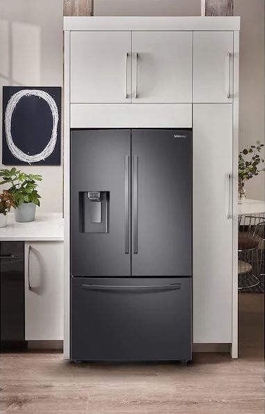 Samsung 27.8 Cu. Ft. Fingerprint Resistant Black Stainless Steel French Door Full Depth Refrigerator 10