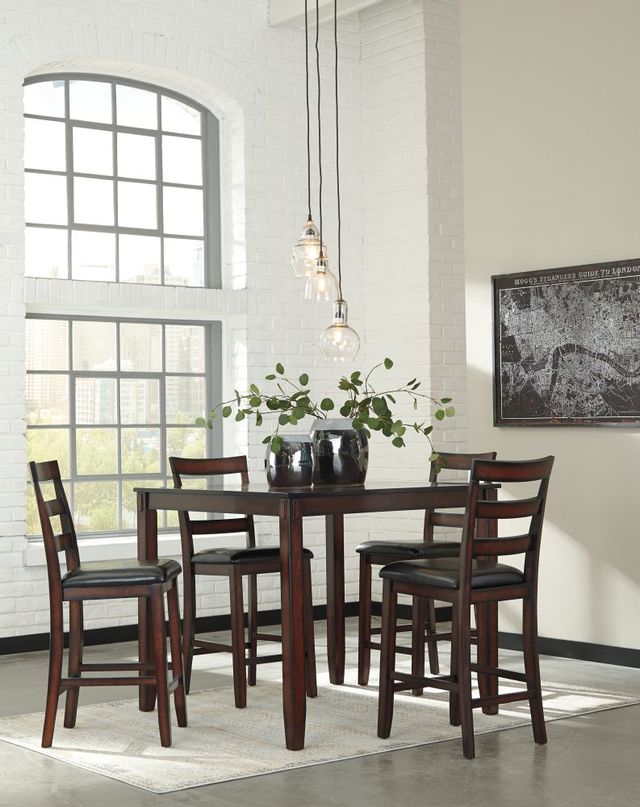 Signature Design by Ashley® Coviar 5-Piece Brown Counter Height Dining Table-2