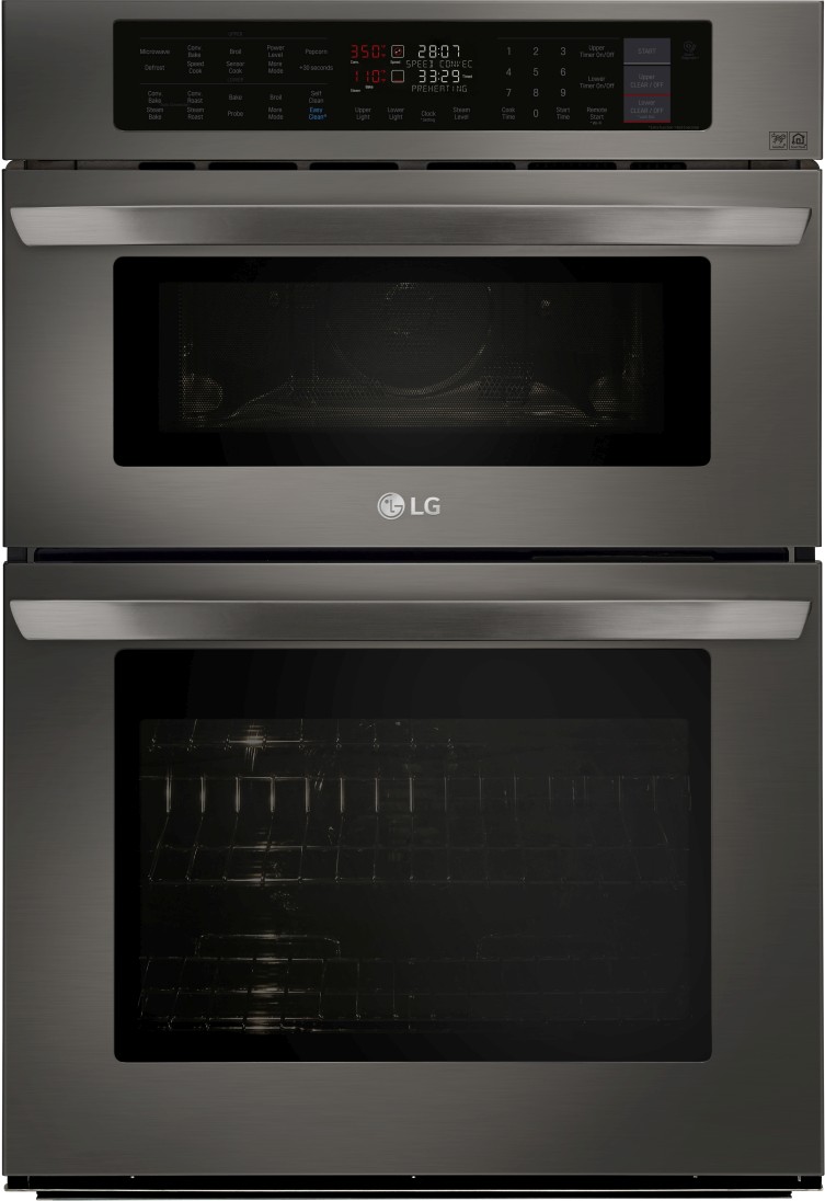 LG 30” Black Stainless Steel Electric Built In Oven/Microwave Combo