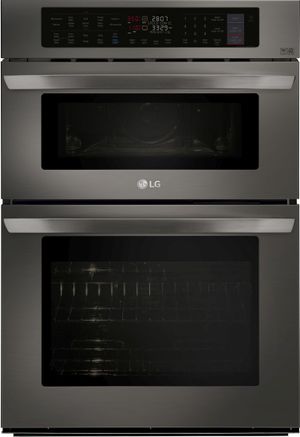 LG 30” Black Stainless Steel Oven/Microwave Combo Electric Wall Oven
