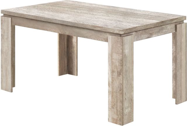 Monarch Specialties Inc. Taupe Reclaimed Dining Table