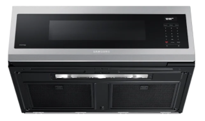 Samsung 1.1 Cu. Ft. Fingerprint Resistant Black Stainless Steel Over the Range Microwave 4
