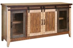 International Furniture Direct Antique Beige/Brown/Gray 70" TV Stand