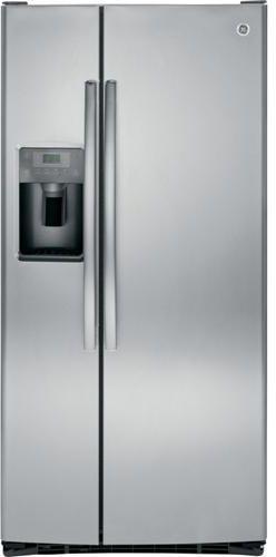 GE 23.1 Cu. Ft. Side-by-Side Refrigerator-Stainless Steel