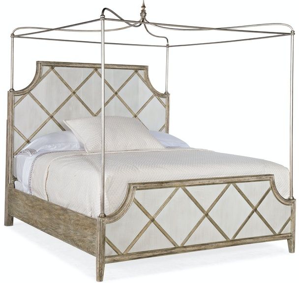 Hooker® Furniture Sanctuary 2 Le Sable Canopy California King Panel Bed-0