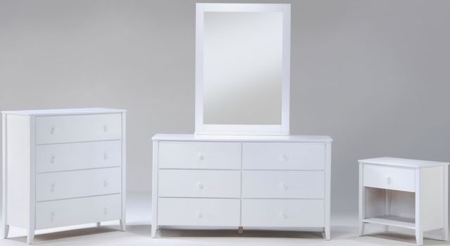 Night & Day Furniture™ Zest Cases White Drawer Chest 1