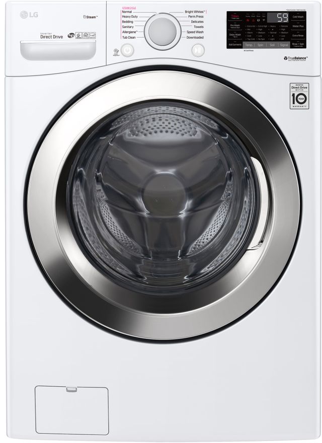 LG 4.5 Cu. Ft. White Front Load Washer 0