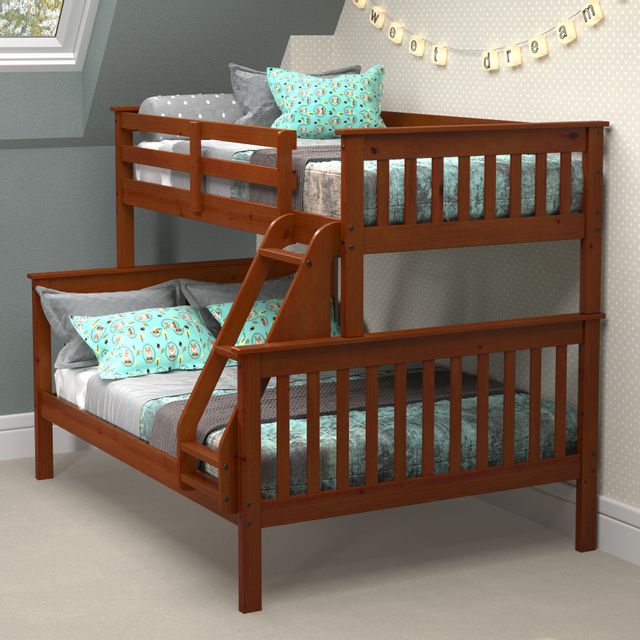 Donco Trading Company Twin Over Full Mission Bunk Bed-1