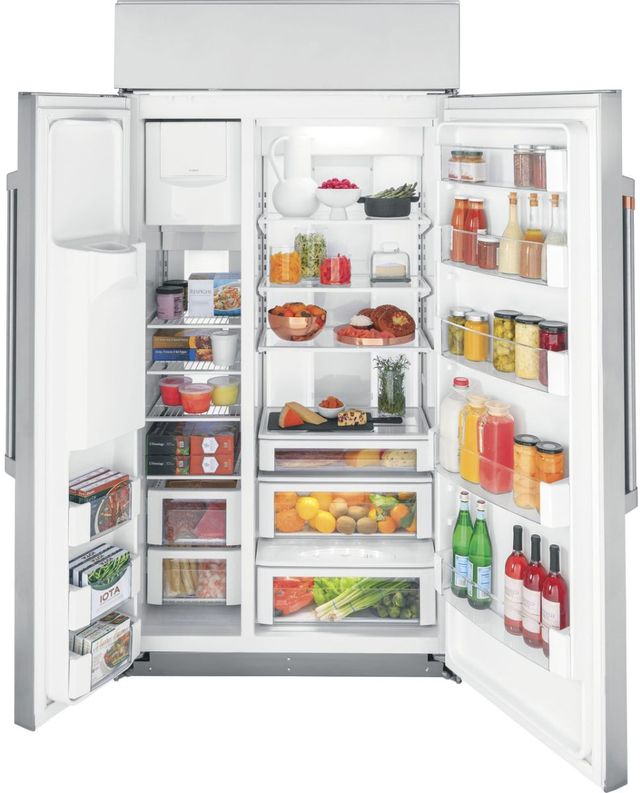 Café™ 42 in. 24.5 Cu. Ft. Stainless Steel Built In Counter Depth Side-by-Side Refrigerator-2