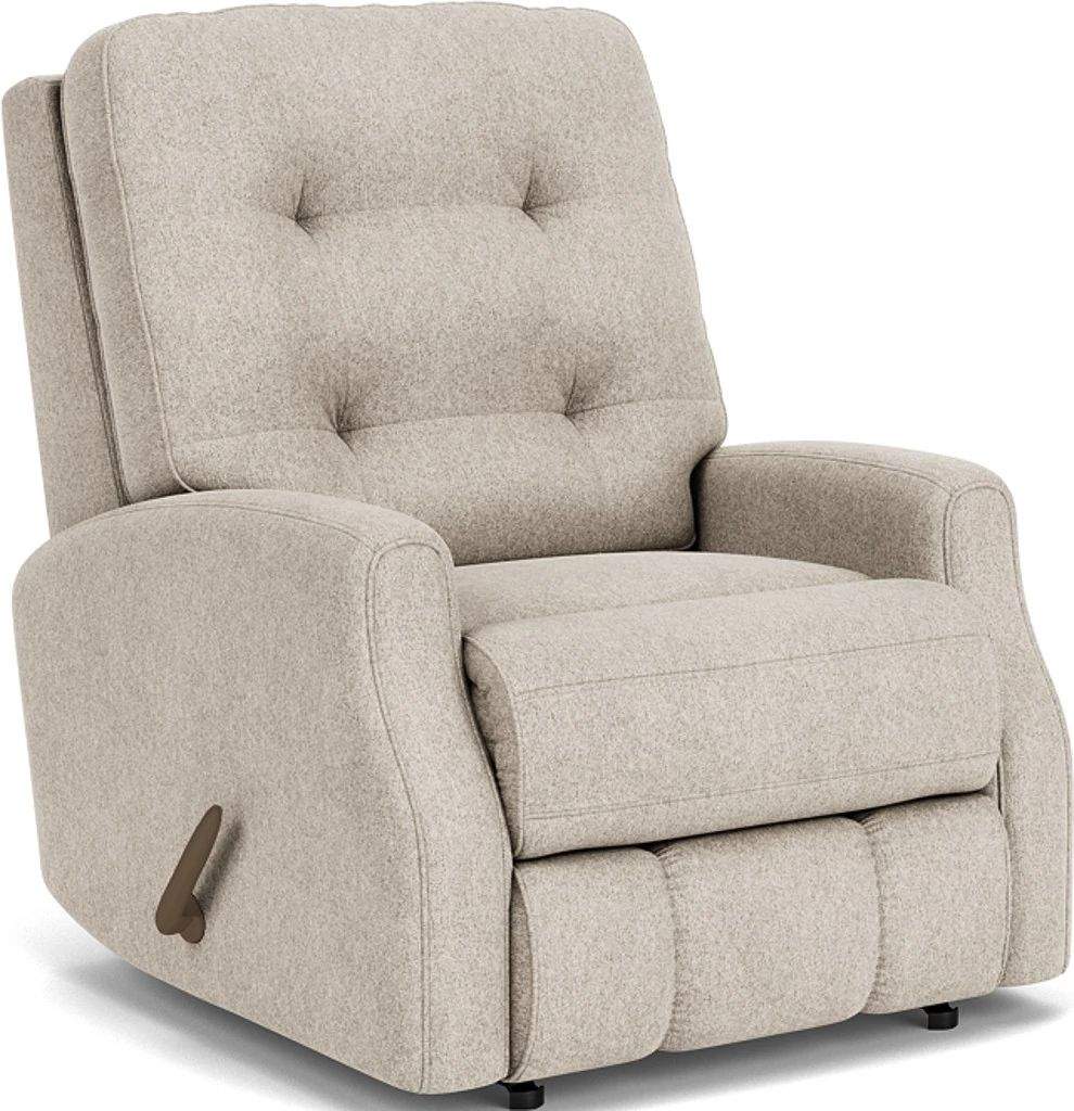 White best sale rocking recliner