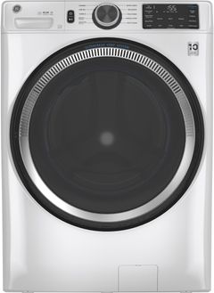GE® 4.8 Cu. Ft. White Smart Front Load Washer (S/D)