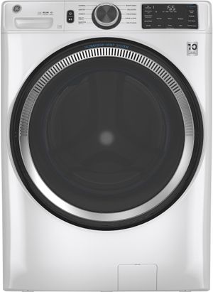 GE® 4.8 Cu. Ft. White Smart Front Load Washer