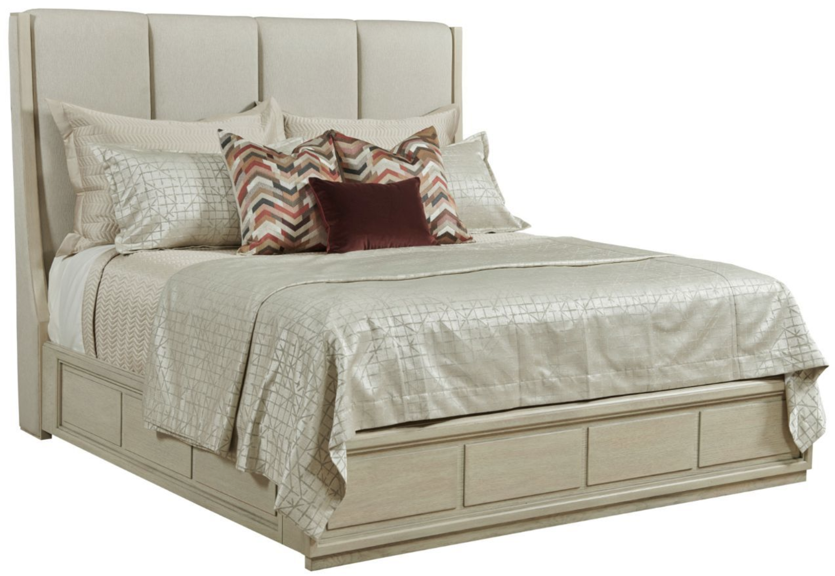 American Drew® Lenox Oak Siena King Upholstered Bed