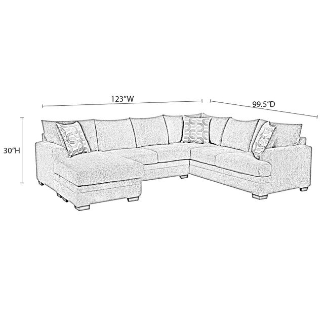 Behold Home Bailey Charcoal 2-Piece Sectional with LSF Chaise-2