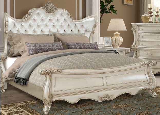 New Classic® Furniture Monique White King Bed-0