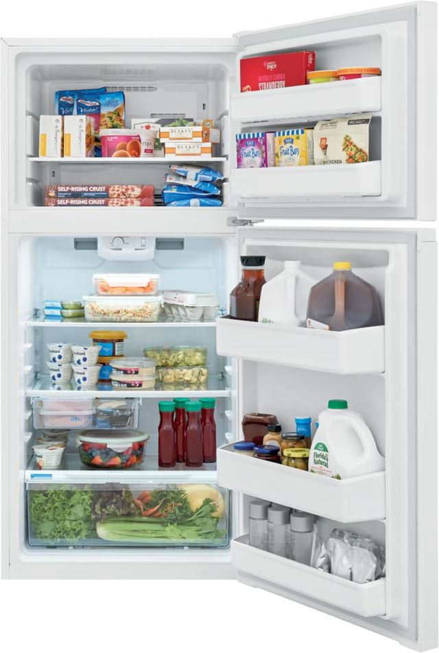 Frigidaire® 13.9 Cu. Ft. White Top Freezer Refrigerator 4