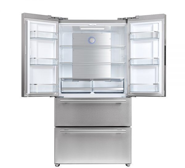 FORNO® Alta Qualita 19.2 Cu. Ft. Stainless Steel Freestanding French Door Refrigerator 1