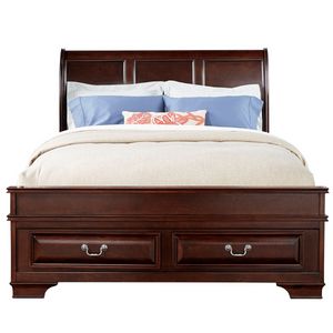 Mill Valley II Cherry King Storage Bed