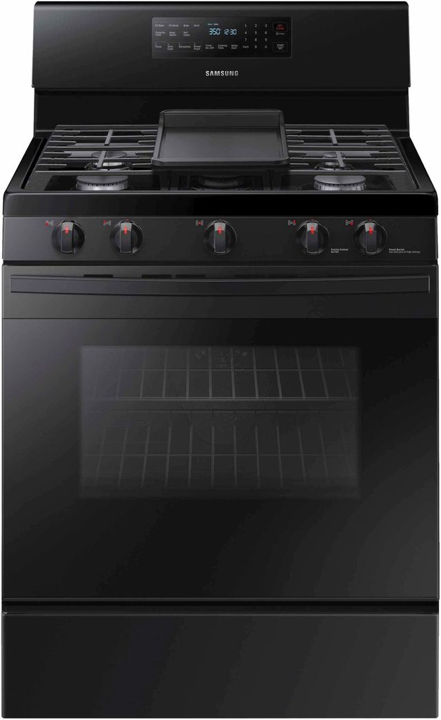 Samsung 30" Black Freestanding Gas Range with Convection-1