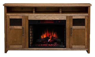 Legends Furniture Inc. Maison Burbon Oak 65" Fireplace Console
