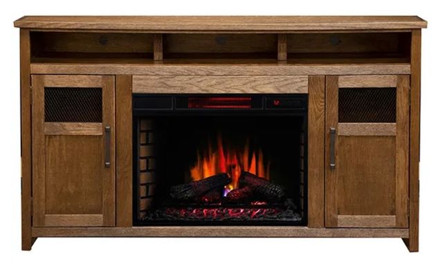 Legends Furniture Inc. Maison Burbon Oak 65" Fireplace Console 0