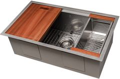 ZLINE Garmisch 30" Undermount Single Bowl DuraSnow® Stainless Steel Kitchen Counter