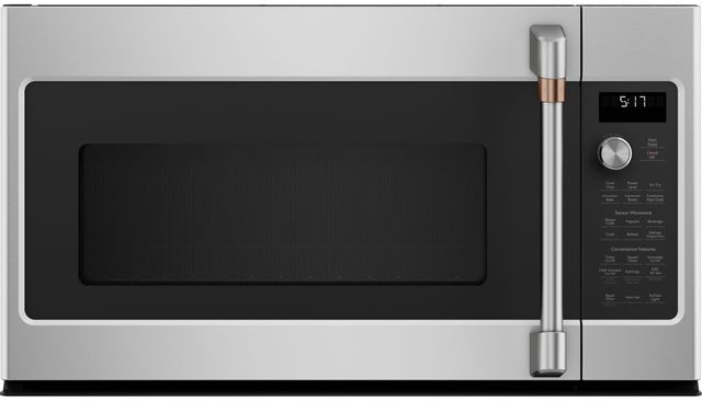 Four à micro-ondes à hotte intégrée de 30 po Café™ de 1.7 pi³ avec friture à air - Acier inoxydable