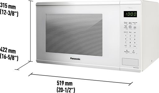 Panasonic Genius® 1.3 Cu. Ft. White Mid-Size Countertop Microwave 2