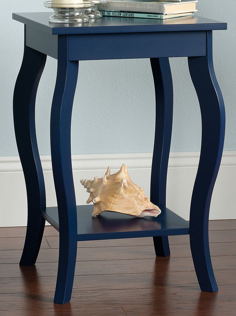 Blue on sale accent table