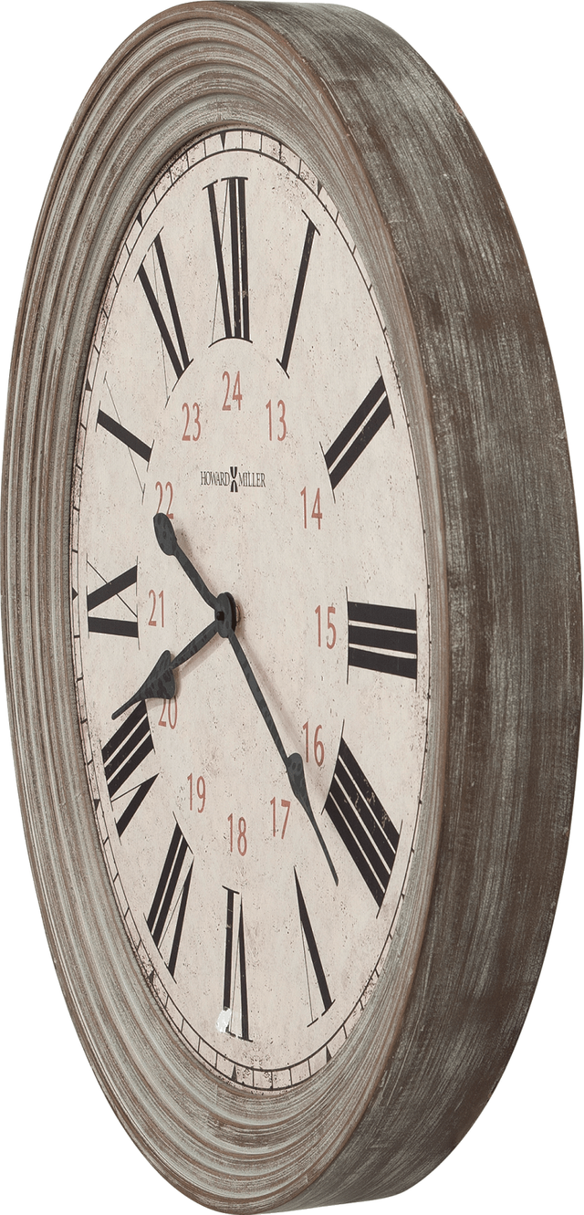 Howard Miller® Nesto Worn Aged Brown Wall Clock 1