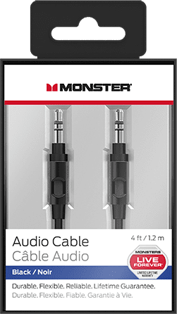 Monster® 4' Mobile Audio Cable-Black 1