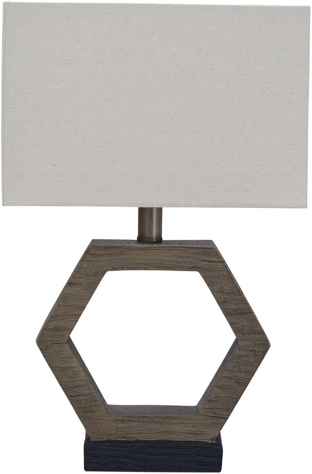 Signature Design by Ashley® Marilu Gray Poly Table Lamp-0