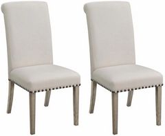 Coaster® Florence 2-Piece Grey Upholstered Side Chairs