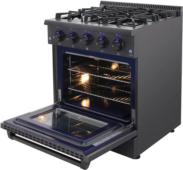 Thor Kitchen® 29.94" Black Stainless Steel Pro Style Gas Range 2