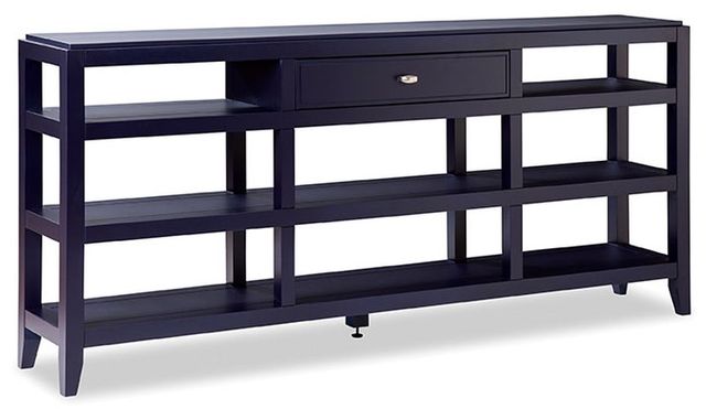 Durham Furniture Solid Accents Navy Open Console Cabinet
