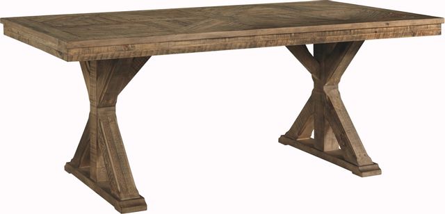Signature Design by Ashley® Grindleburg Light Brown Dining Room Table 0