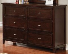 Furniture of America® Brogan Brown Cherry Dresser
