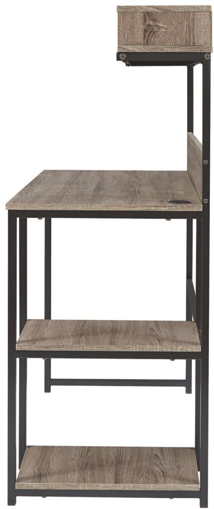 Signature Design by Ashley® Daylicrew Grayish Brown Home Office Desk and Hutch 3