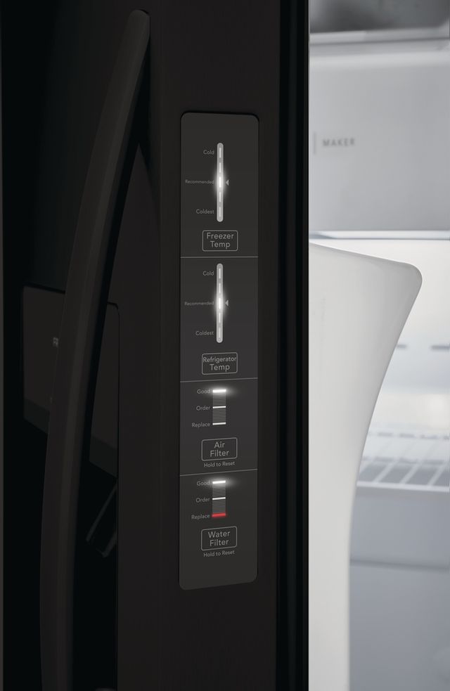 Frigidaire® 25.6 Cu. Ft. Black Side-by-Side Refrigerator 6