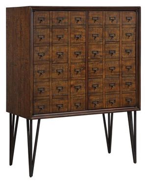 Coast2Coast Home™ Accents by Andy Stein Oxford Distressed Brown Bar Cabinet
