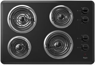 Whirlpool® 30" Black Electric Cooktop