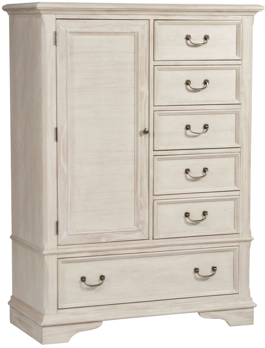 Liberty Furniture Bayside Antique White Gentleman's Chest
