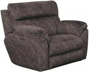 Catnapper® Canyon Smoke Lay-Flat Recliner with Power Headrest and Lumbar