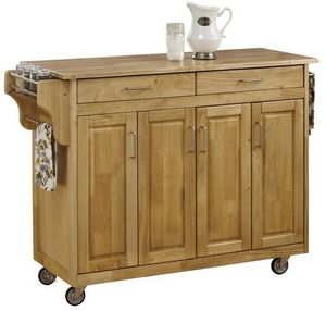 homestyles® Create-a-Cart Natural Wood Kitchen Cart