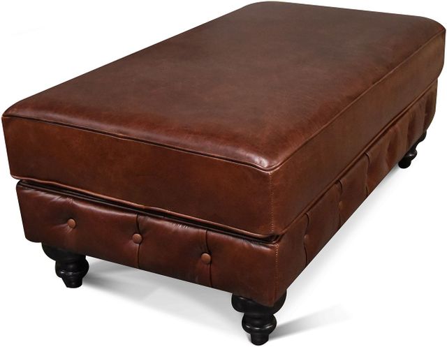 England Furniture Lucy Leather Ottoman-1