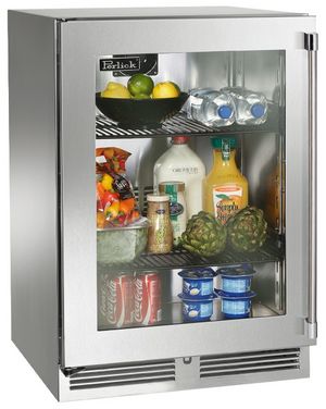 Perlick® Marine Shallow Glass/Stainless Steel 24" Refrigerator