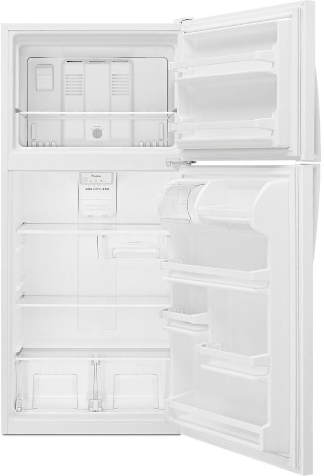 Whirlpool® 18.2 Cu. Ft. Top Freezer Refrigerator-White Scratch and Dent 1
