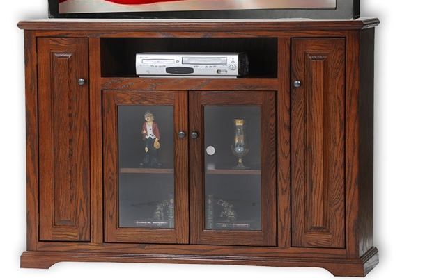 American Heartland Manufacturing Oak Deluxe TV Stand 0