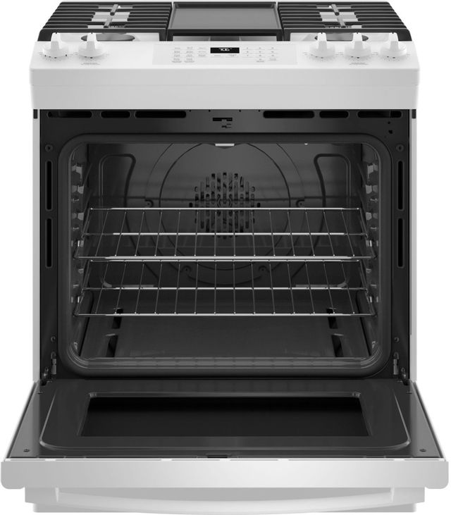 GE® 30" Stainless Steel Slide In Convection Gas Range 1