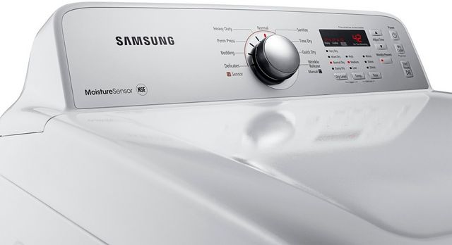 Samsung 7.2 Cu. Ft. White Front Load Electric Dryer 9